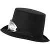image:imageForum Novelties  Steampunk Hat wGogglesBrownBlackSilver