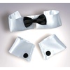 image:imageForum Womens Costume Collar Bow Tie and Cuff SetBlackWhite