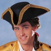 image:imageRubies Black Tricorn Pirate Hat for Adults Mens No Size
