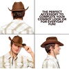 image:imageRubies Brown Faux Suede Cowboy Hat for Adults Mens No Size