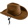 image:imageRubies Brown Faux Suede Cowboy Hat for Kids Boys No Size