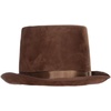 image:imageRubies Brown Top Hat Costume Accessory for Adults Mens No Size