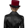 image:imageRubies Burgundy Top Hat with Lace Veil for Adults Womens No SizeMulticolor