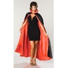 image:imageRubies Costume Long Satin CapeBlackRed