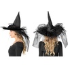 image:imageRubies Deluxe Witch Hat with Tulle for Adults Womens No Size