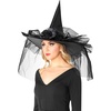 image:imageRubies Deluxe Witch Hat with Tulle for Adults Womens No Size