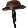 image:imageRubies Distressed Brown MiniDerby Hat for Adults Womens No Size