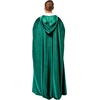 image:imageRubies Green Hooded Cloak for Adults Mens One Size