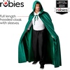 image:imageRubies Green Hooded Cloak for Adults Mens One Size
