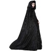 image:imageRubies Witches amp Wizard Midnight Fancy Hooded Cloak for Adults Womens No Size Black