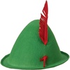 image:imageForum Novelties Mens Alpine Hat with FeatherGreenRed