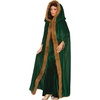 image:imageForum Novelties Womens Medieval Fantasy Faux Fur Trimmed CapeGreen