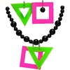 image:imageForum Womens Neon Earrings and Necklace SetAs Shown