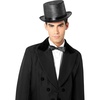 image:imageRubies Black Glitter Mesh Costume Accessory Top Hat for Adults Mens No Size