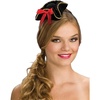 image:imageRubies Black Mini Buccaneer Pirate Hat for Adults Womens No Size
