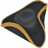 image:imageRubies Black Tricorn Pirate Hat for Adults Mens No Size