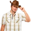 image:imageRubies Brown Faux Suede Cowboy Hat for Adults Mens No Size