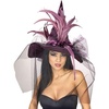 image:imageRubies Costume Co Womens Witch Hat with Feathers and Veil CostumePurple