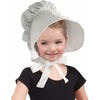 image:imageRubies White Colonial Bonnet for Kids Girls No Size