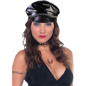 image:imageForum Novelties Mens Adult Biker Hat Costume AccessoryBlack