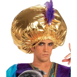 image:imageForum Novelties Mens Giant Turban Costume AccessoryJumbo GoldPurple