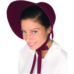 image:imageForum Novelties womens Colonial Felt BonnetBurgundy