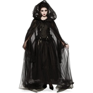 image:imageRubies Adult FullLength Sheer Cape with Oversized HoodBlack