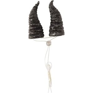 image:imageRubies Black Beast Horns Headpiece for Adults Unisex No Size