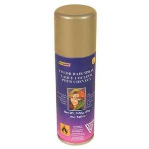 image:imageRubies Black Haircolor Costume Hairspray for Adults Unisex 3 OuncesGold