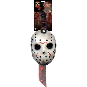 image:imageRubies Costume Co Mens Friday The 13th Jason Mask and Machete SetAs Shown