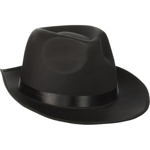 image:imageRubies Deluxe Black Costume Fedora for Adults Mens No Size