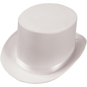 image:imageRubies Deluxe White Satin Top Hat for Adults Unisex No Size