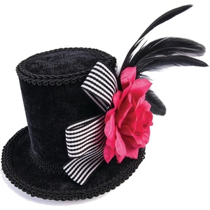 image:imageRubies Harlequin Mini Top Hat for Adults Womens No Size