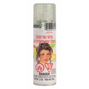 image:imageRubies White Haircolor Costume Hairspray for Adults Unisex 3 OuncesMulticolor Glitter