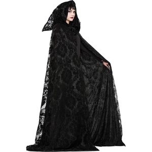 image:imageRubies Witches amp Wizard Midnight Fancy Hooded Cloak for Adults Womens No Size Black