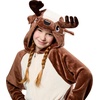 image:imageRubies Comfywear Hooded Jumpsuit for Kids Unisex Kids CostumeReindeer
