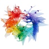 image:imageRubies Decorative Rainbow Pet Collar for Dogs or Cats SMLargeXLarge