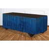 image:imageRubies Green Tinsel Fringe Table Skirt Dcor for Adults Unisex 144 x 29 RectangularBlue