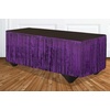 image:imageRubies Green Tinsel Fringe Table Skirt Dcor for Adults Unisex 144 x 29 RectangularPurple