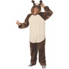 image:imageRubies Lion Comfywear Hooded Jumpsuit for Adults UnisexReindeer