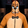 image:imageRubies Mens Freddy Fazbear Adult Zipup ComfywearBrown  Beige  Orange