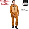 image:imageRubies Mens Freddy Fazbear Adult Zipup ComfywearBrown  Beige  Orange