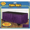 image:imageRubies Green Tinsel Fringe Table Skirt Dcor for Adults Unisex 144 x 29 RectangularPurple