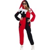 image:imageRubies Womens DC Super Heroes Harley Quinn Hooded Jumpsuit Adult Sized Costume