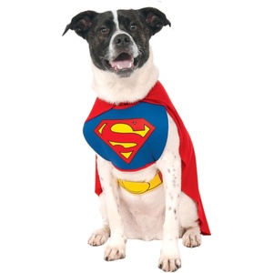 image:imageDC Comics Superheroes Superman Pet Costume for For Dogs or Cats by Rubies MediumXLarge