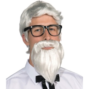 image:imageForum Mens Southern Colonel Wig and BeardWhite