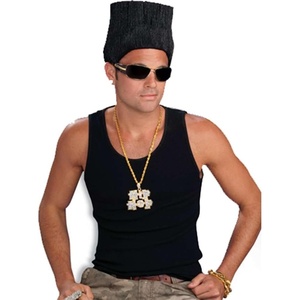 image:imageForum Novelties Mens Hip Hop High Top Fade Costume WigBlack
