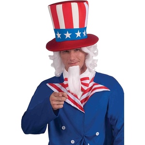 image:imageForum Novelties Uncle Sam Wig and Beard SetWhite
