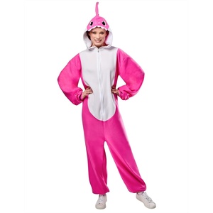 image:imageRubies Adult Baby Shark Comfywear OnePiece Hooded JumpsuitPink