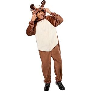 image:imageRubies Comfywear Hooded Jumpsuit for Kids Unisex Kids CostumeReindeer